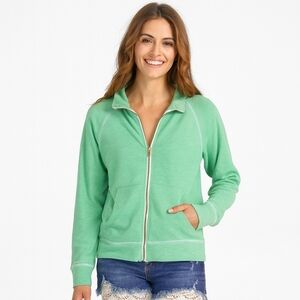 Free People | Long Sleeve Athletic Zip Up Sweatshirt‎ Small